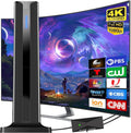 Digital Antenna for Smart TV Indoor, 2026 HD Antennas with 3M-Stick Base, 360°&Long Range Reception 4k 1080p for Local Channels, Easy Setup Antenna for TV Without Cable (Black)