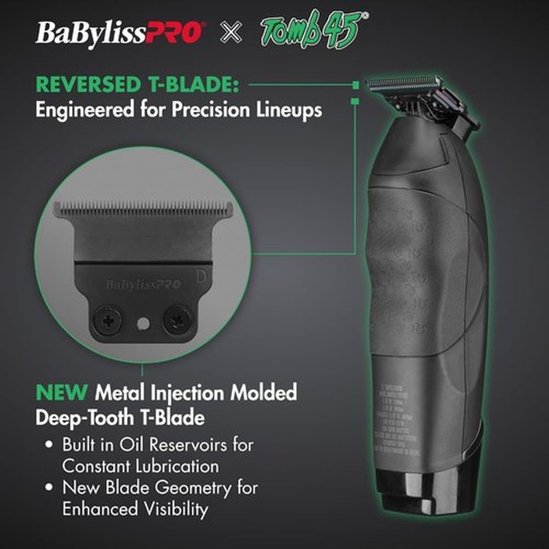BaBylissPRO Wireless-Charging Hair Trimmer for Men - Precision Cutting & Sleek Design