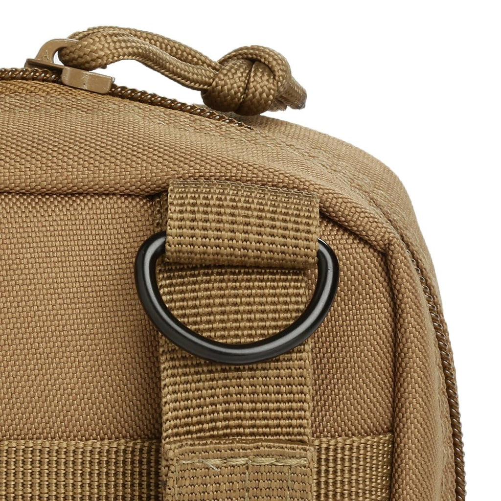 Orca Tactical First Aid Molle Medical Pouch- Heavy Duty IFAK Pouch - Empty Medical Organizer for Military, EMTs, Law Enforcement, Camping, Hiking (Red)