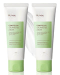 IUNIK Centella 70% Calming Gel Cream Vegan Non-Sticky Moisturizing Blemish Care w/Centella Asiatica Tea Tree 10% Soothes Acne Rosacea Oily & Sensitive Skin Korean Skincare BOGO 1+1