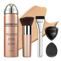AOAZXBB Air Brush Makeup Foundation Lightweight Breathable Spray Foundation Makeup for Mature Skin-02 Beige
