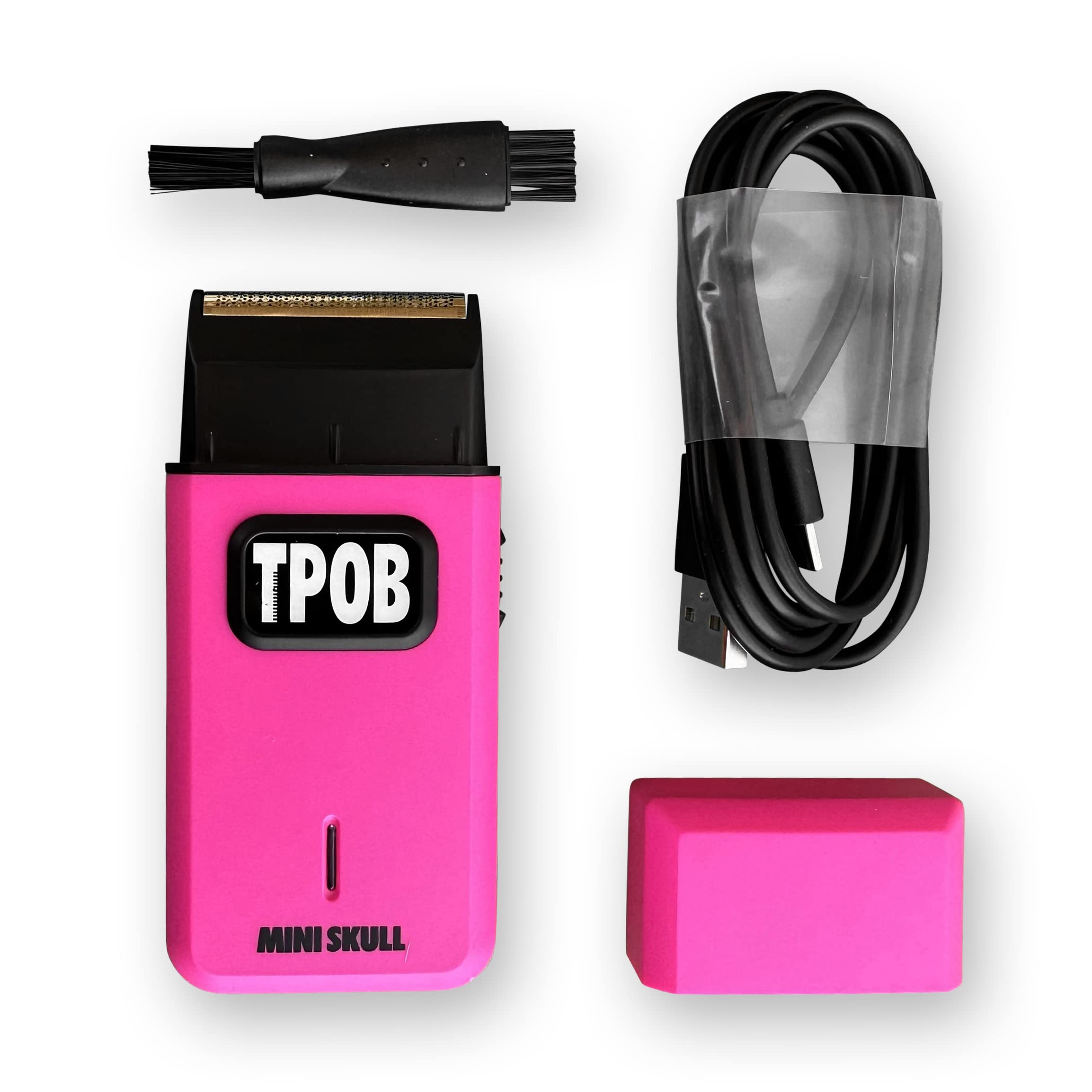 TPOB Mini Skull Single Shaver Compact Design that can fit in Your Pocket with a Turbo Charged Motor, Perfect for Both Professional and at-Home use (Candy)