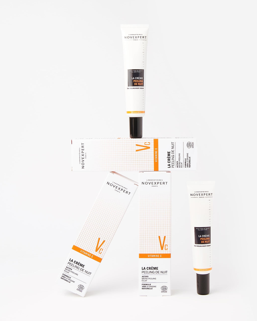 Novexpert The Peeling Night Cream - Visibly Brighter Skin - Smooth And Radiant Complexion - Deeply Exfoliates And Nourishes - Hypoallergenic - Vegan - Normal, Combination And Oily Skin Types - 1.3 Oz