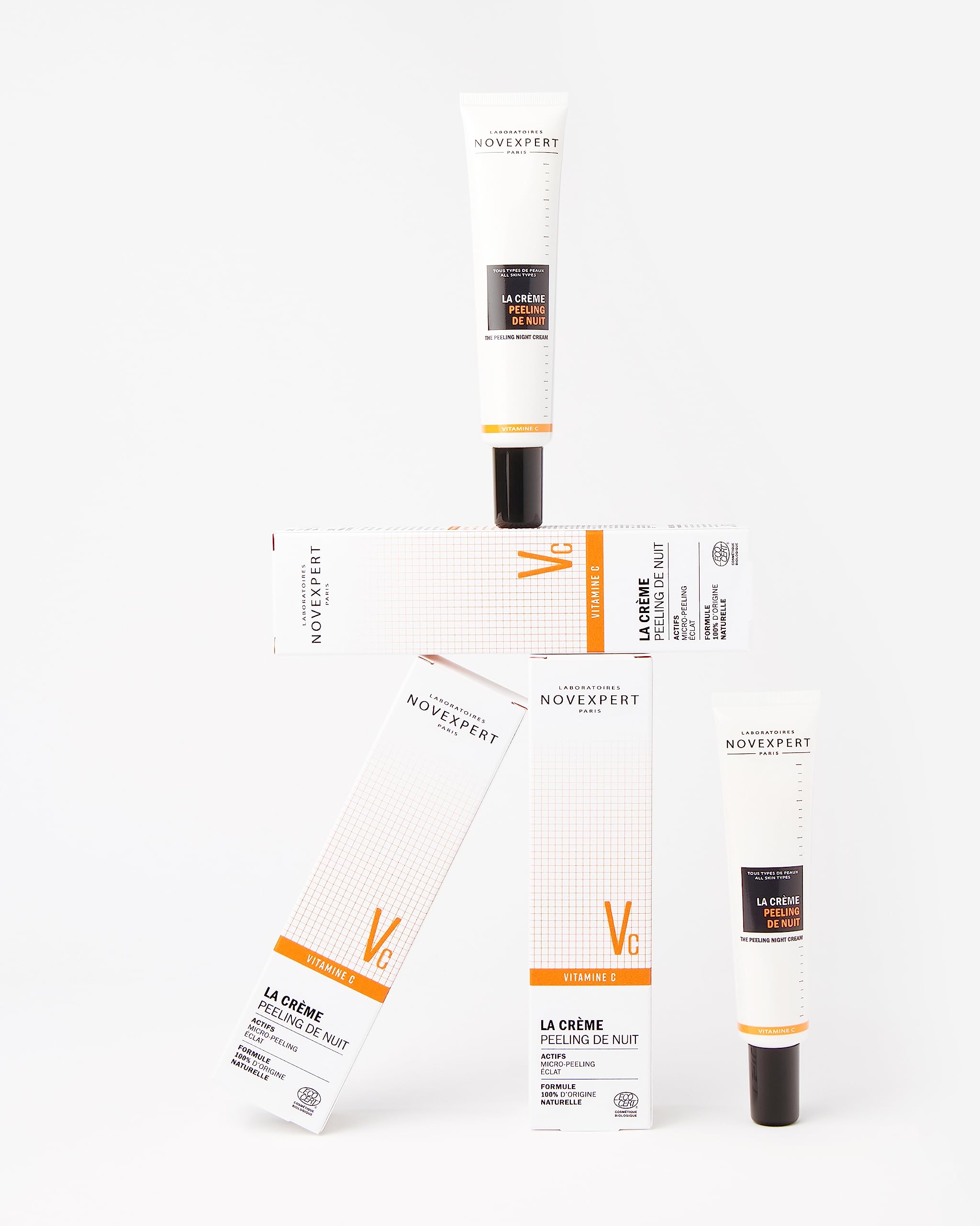 Novexpert The Peeling Night Cream - Visibly Brighter Skin - Smooth And Radiant Complexion - Deeply Exfoliates And Nourishes - Hypoallergenic - Vegan - Normal, Combination And Oily Skin Types - 1.3 Oz