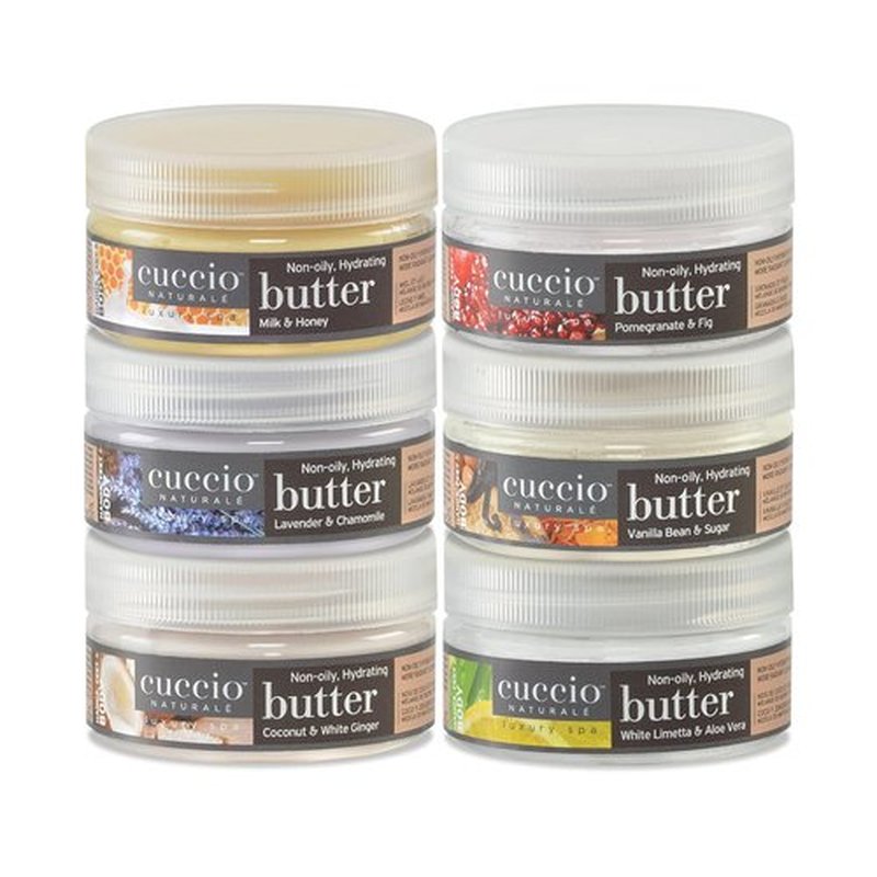 Cuccio Naturale Butter Blends - Ultra-Moisturizing Body Cream for Deep Hydration - Pomegranate & Fig - 8 Oz