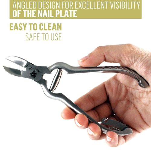 Professional Toenail Clippers for Thick Toe Nails - Heavy Duty Medical Grade Podiatry Stainless Steel Nail Clippers Cutter Trimmer Toenail Scissors for Men Seniors Podiatrist Tools (Silver, 6.25 Inch)