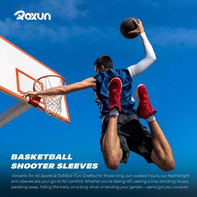 ROXUN Arm Sleeves - Cooling UV Sun Protection Compression Gear for Men & Women | Lightweight & Comfortable