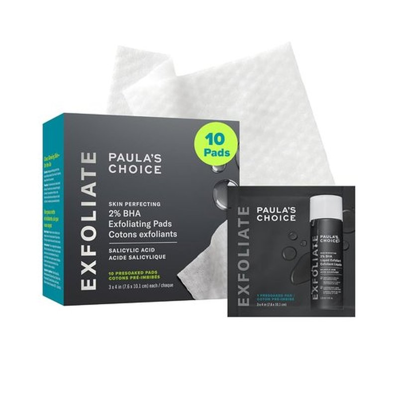 Paula's Choice SKIN PERFECTING 2% BHA Exfoliating Pads - Clear Blackheads & Minimize Pores, 60 Count