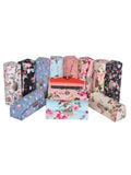 Bleiou 12 Pcs Lipstick Case with Mirror Floral Design Lipstick Holder Flower Printing Lip Stick Box (Pattern A)