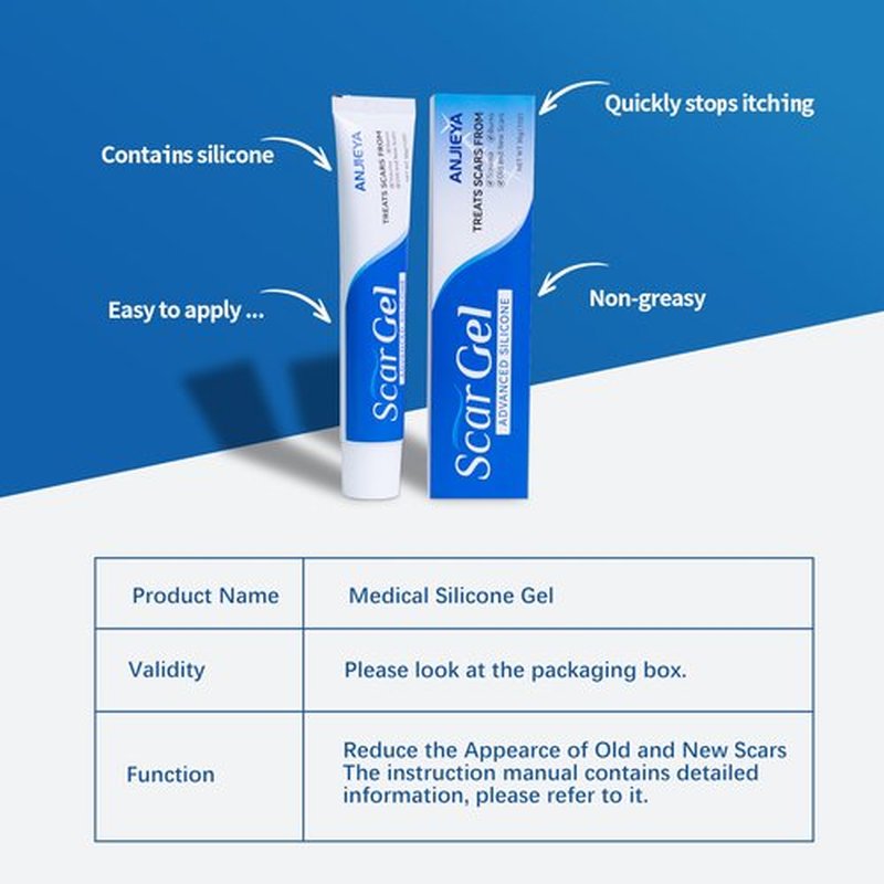 Silicone Scar Gel Advanced Scar Cream for Old & New Scars, Fades C-Section, Keloids, Stretch Marks, Burns, Surgeon Recommended Scar Repair