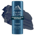 Oars + Alps Exfoliating Face Wash Stick - 2-in-1 Cleanser & Exfoliant with Activated Charcoal | Travel Size 1.2 Oz
