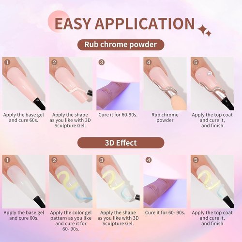 30g 3D Nail Gel Sculpting Gel Nail Art Glue for Nail Art Designs DIY Nail Craving Molding Gel for 3D Gel Nail Art Polish Painting Drawing Gel Sculpture Gel Nail Decoration Manicure Clear