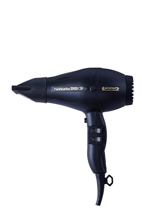 Turbo Power Twin Turbo 3900 Hair Dryer - Advanced Technology for Fast Drying | Sleek Black Finish