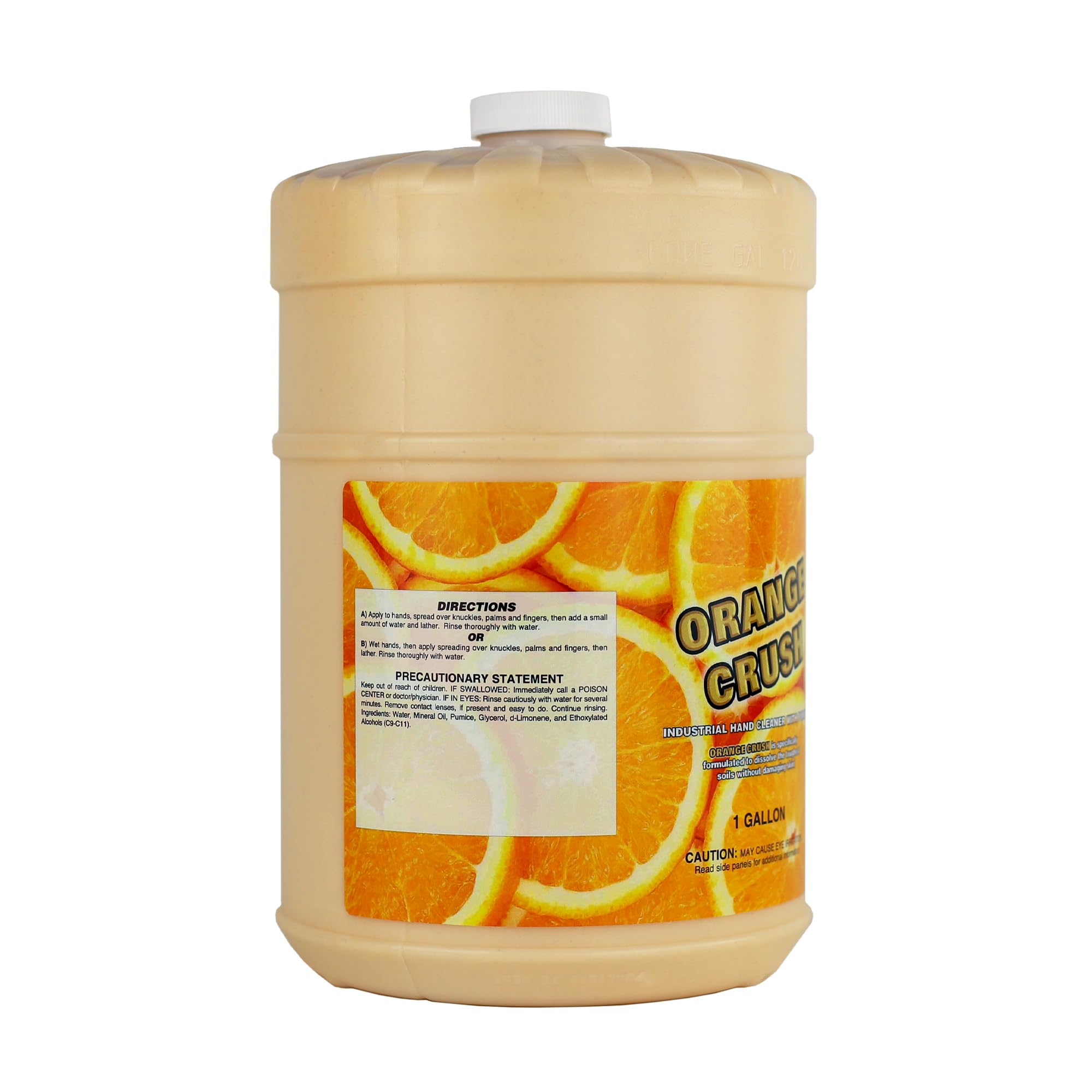 Zenex Orange Crush Hand Soap with Pumice and Skin Conditioners - Industrial Hand Cleaner | Citrus Crème Scent | Dissolve Tough Soils | Does Not Dry Out Skin | 1 Gallon (1-Pack)