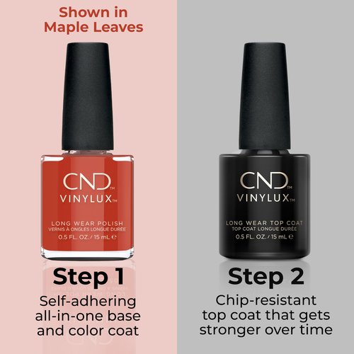 CND Vinylux Longwear Orange Nail Polish, Gel-like Shine & Chip Resistant Color, Maple Leaves, 0.5 fl. oz