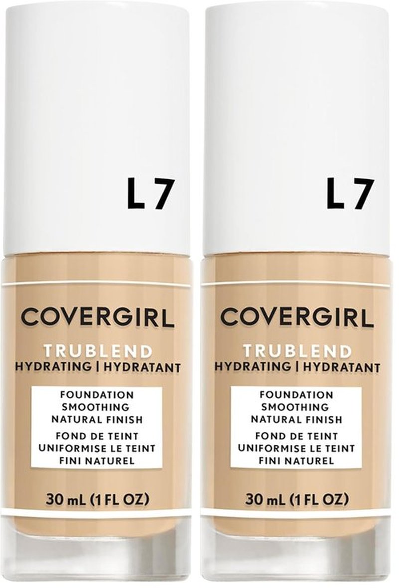 COVERGIRL, truBlend Liquid Foundation Makeup, Warm Beige, 1 oz, 1 Count (packaging may vary) (Pack of 2)