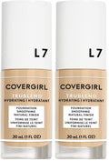 COVERGIRL, truBlend Liquid Foundation Makeup, Warm Beige, 1 oz, 1 Count (packaging may vary) (Pack of 2)