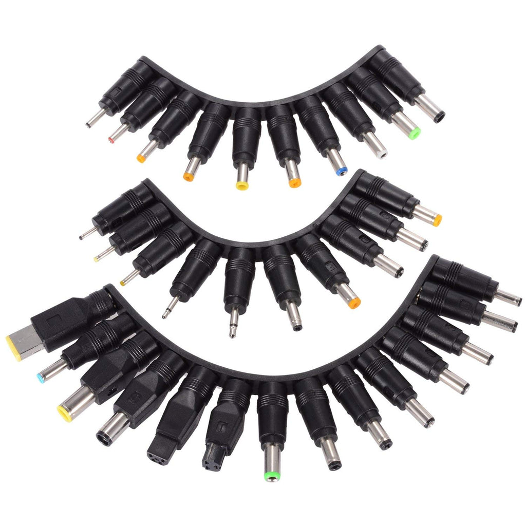 Universal DC Barrel Connectors 34pcs Kit for Loptop Charger DC Power Tips