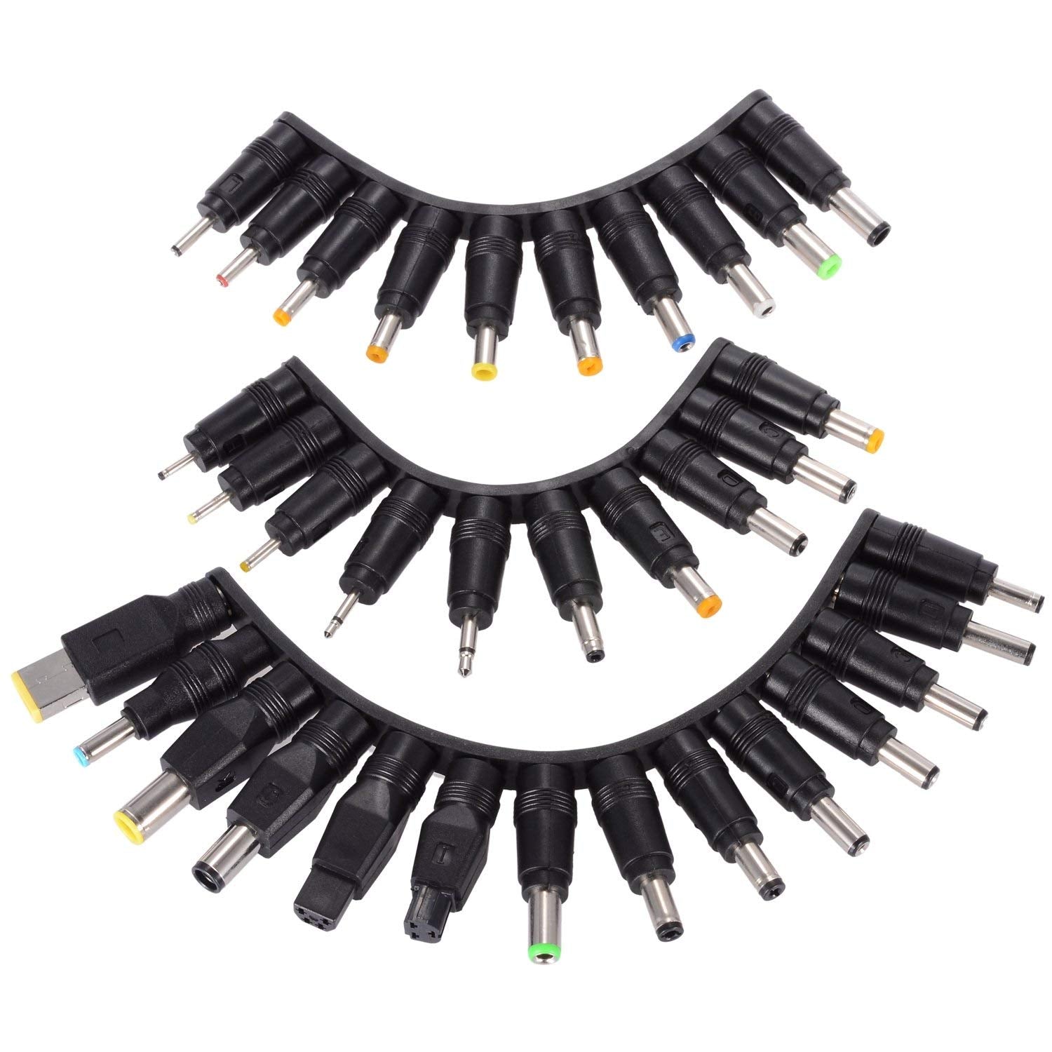 Universal DC Barrel Connectors 34pcs Kit for Loptop Charger DC Power Tips