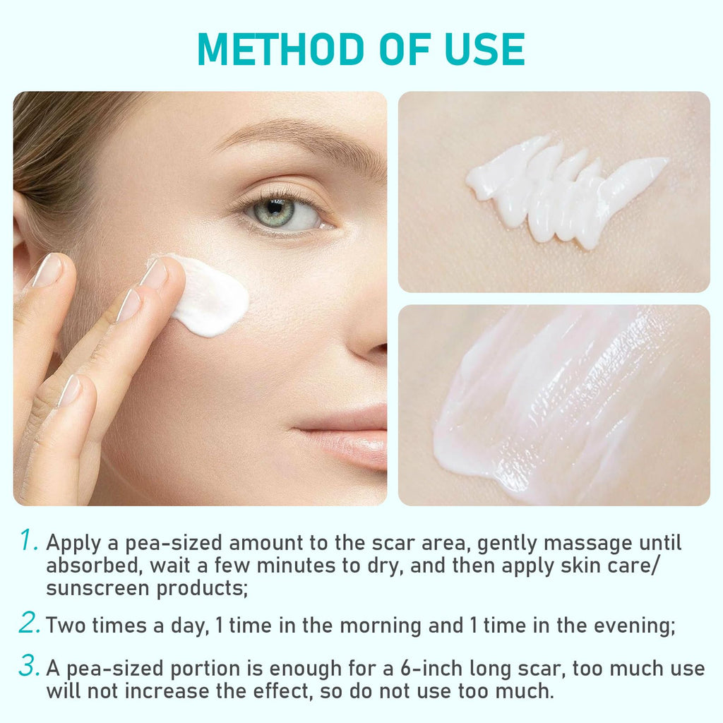 Advanced Scar Cream, Repair scar cream for Old and New Scars, Scar Removal Cream for Surgical Scars, Stretch Marks, C-Section, Keloids, Injury, Acne, and More 1.05 oz(30g)
