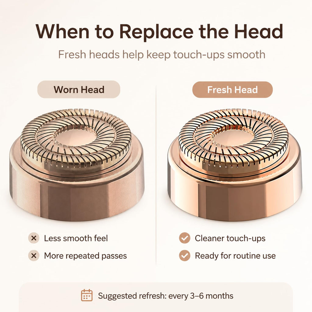 Replacement Heads for Flawless Generation 2, Compatible with Finishing Touch Flawless Facial Hair Remover for Women, Double Halo Gen 2 Replacement Blades, 4 Pack