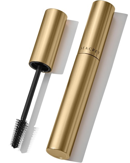 SEACRET Non-Smudge Tubing Mascara - Dead Sea Mineral Infused, Flake-Free All-Day Wear, Removes with Warm Water, Ophthalmologist Tested, Vegan Black Mascara 0.28 oz