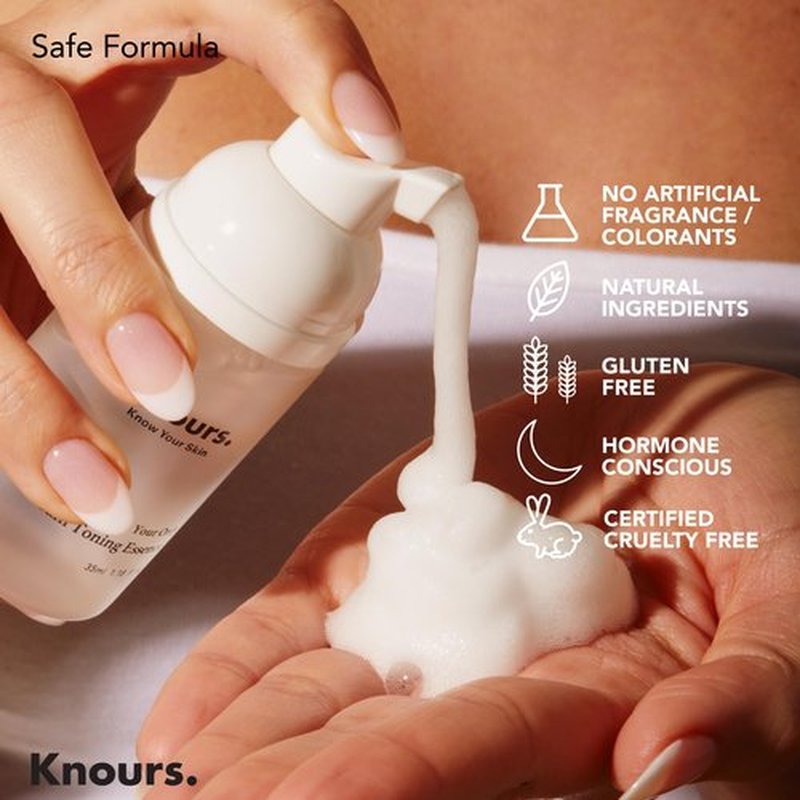 Knours. Your Only Soothing Essence Foam Toner, Soothing & Skin Rejuvenating with Centella (150ml 5.07 fl. oz.) Korean Skincare K-Beauty