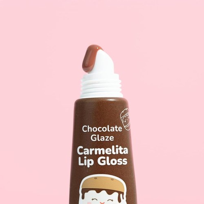TONYMOLY Keychain Lip Balm - Carmelita’s Chocolate Glaze, Hydrating Cocoa & Shea Butter, 11ml