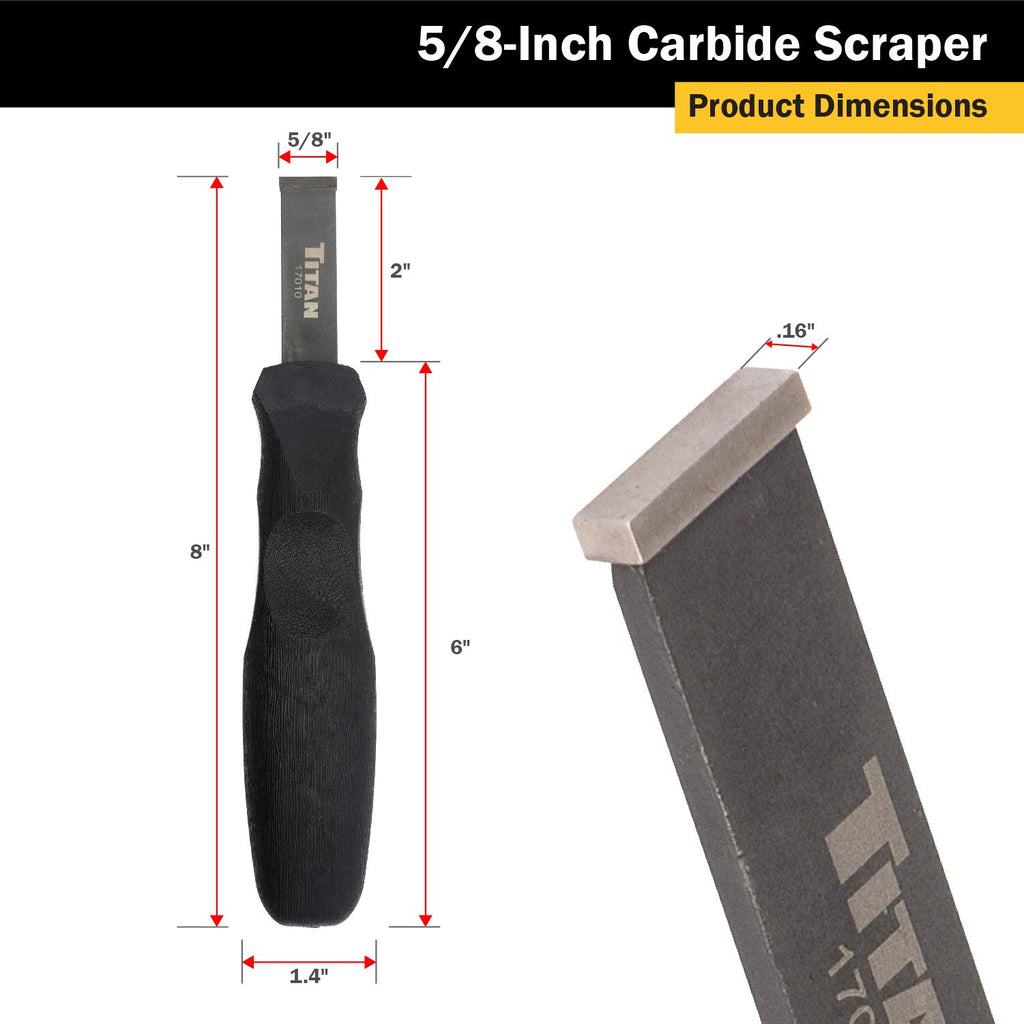 Titan 17010 5/8-Inch Carbide Scraper