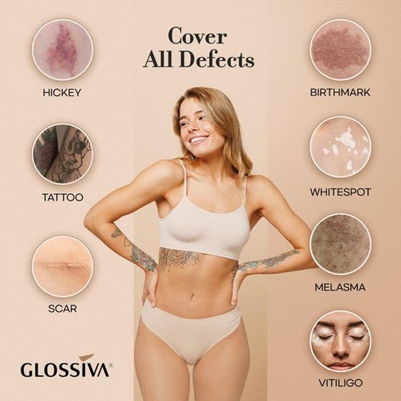 Regine Switzerland Tattoo Cover Up Makeup - Waterproof Concealer for Dark Spots & Scars | 2x30ml, Multicolor