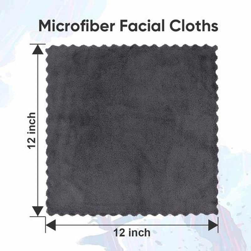 Orighty Makeup Remover Cloths, Cleansing, Reusable, Soft & Washable Coral Fleece Microfiber Washcloths/Towel for Face, Eye, Lips, Pack of 48, 12 x 12 inch (Grey)