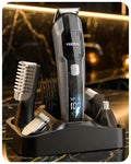 [2026 Upgrade] Beard Trimmer for Men, 12-in-1 Cordless Grooming Kit with Charging Dock, Professional Barber Hair Clippers, IPX7 Waterproof Body Groomer, Electric Razor for Nose/Ear/Mustache/Facial