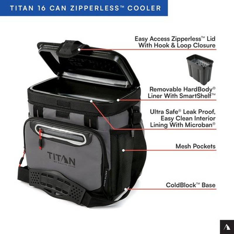 Titan by Arctic Zone Deep Freeze Cooler - Zipperless Hardbody Design with Superior Insulation | Durable and Versatile