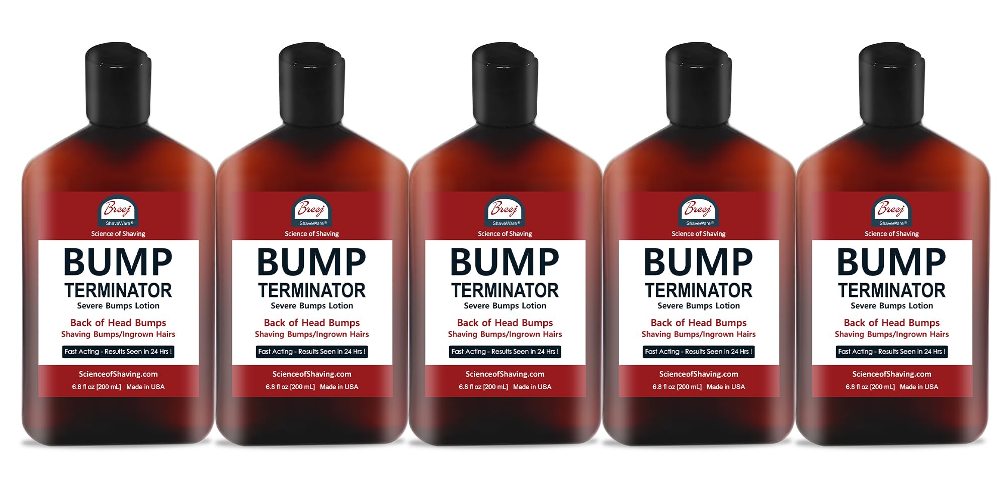 BUMP Terminator Razor Bumps & Shaving Bumps Remover | Ingrown Hair Treatment for Pubic Area with Glycolic Acid, Salicylic acid & Tea Tree Oil| BREEJ Bump Treatment for Bikini Bumps, 6.8 oz (Pack of 1)