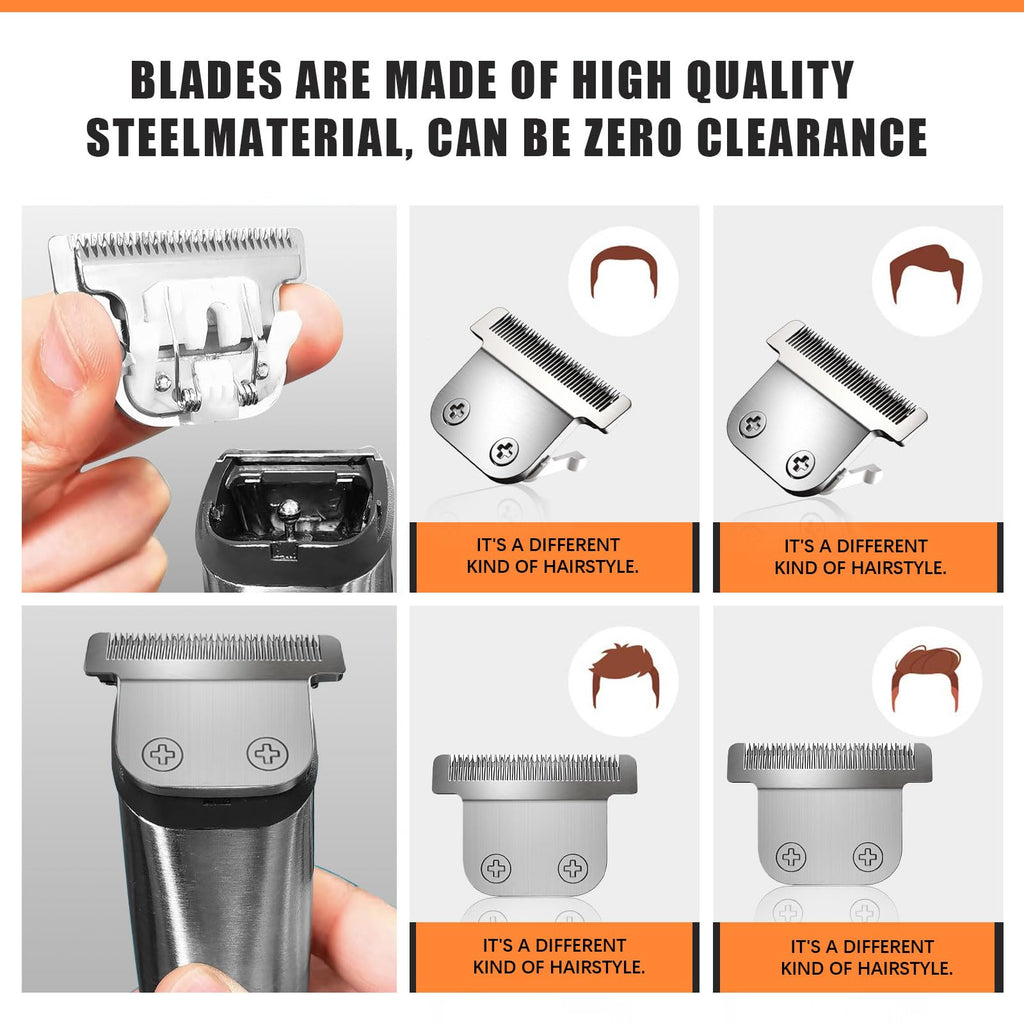 3 Pack T-Blade Detachable 40mm Replacement blades Compatible with Wahl Trimmers 9864/9864SS/9686/9818A/9854L/9876L/9854 etc，Made of Stainless Steel Blades