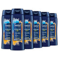 Suave Men 3-in-1 Moisturizing Body, Face & Hair Wash - Hydrating Citrus & Musk Scent | 18 Oz, Pack of 6