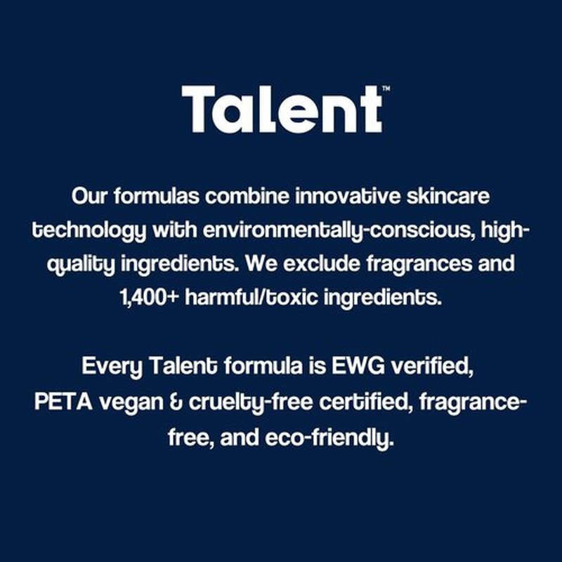 Talent Men's Triple Action Serum – Korean Skincare, EWG Verified, Fragrance-Free, Non-Greasy Anti-Aging Face Serum with Probiotics, 1.0 fl oz