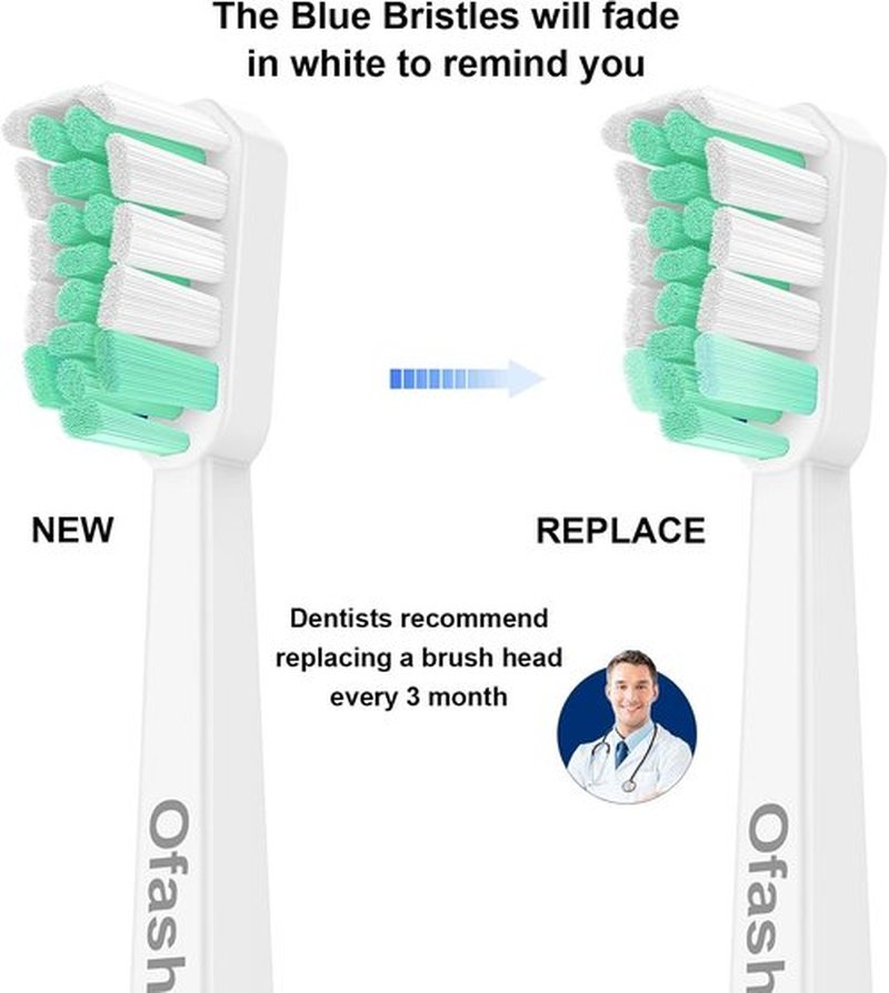 Philips Sonicare Replacement Electric Toothbrush Heads - Compatible with ProtectiveClean & DiamondClean | 10 Pack