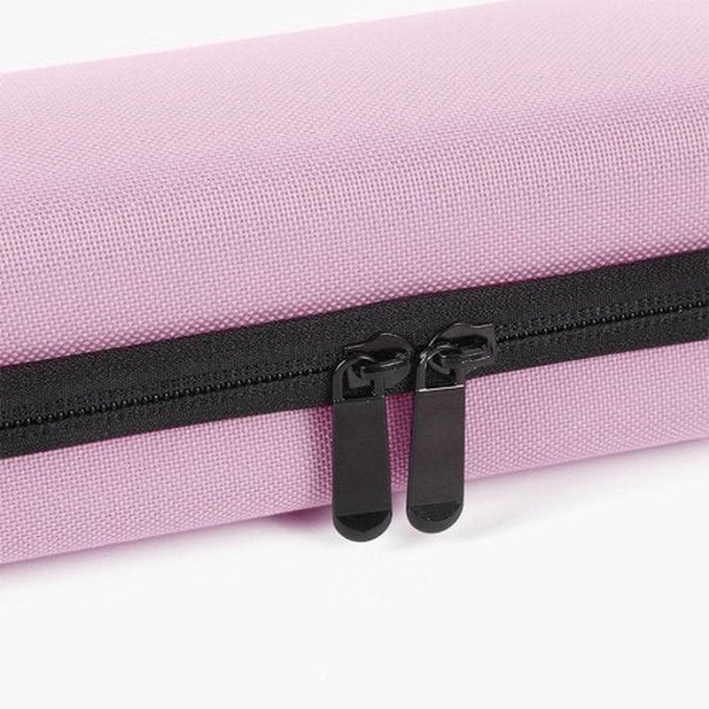 Curling Iron Travel Case, Festwarm Hard Carry Bag for Straightener Curling Irons Styler with Handle, EVA Flat Iron Cases for Vacation(CASE ONLY, Light Pink)
