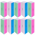 4 Way Nail Buffer Block (10 Pcs), Nail Shine Buffers Blocks Files for Natural and Acrylic Nails Smoother Buffing Block Polisher Fingernail File Buffer 120/240/600/3000 Grit for Buffing Shinning
