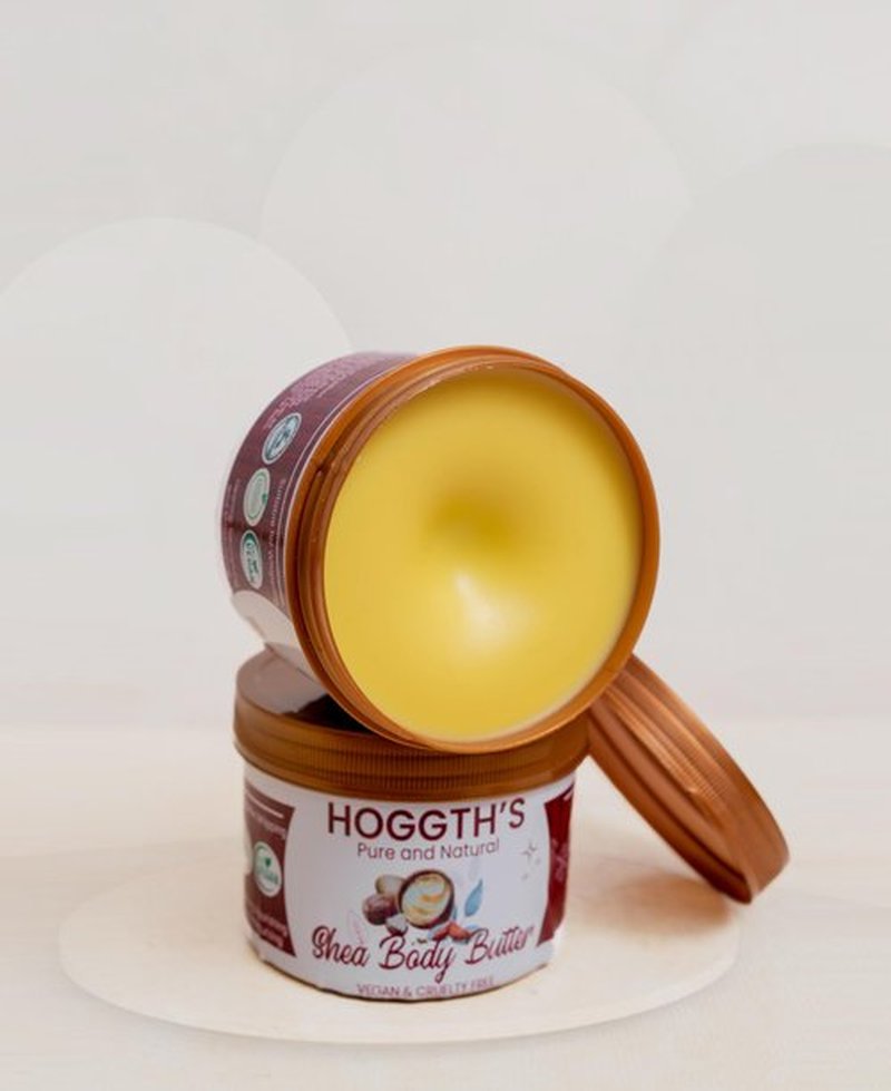 HOGGTH Natural Organic Moisturizers- 100% Pure Grade-A African Shea Body Butter- Suitable for Whipping, DIY Skin Care & Self Care - For Face,Body and Hair.
