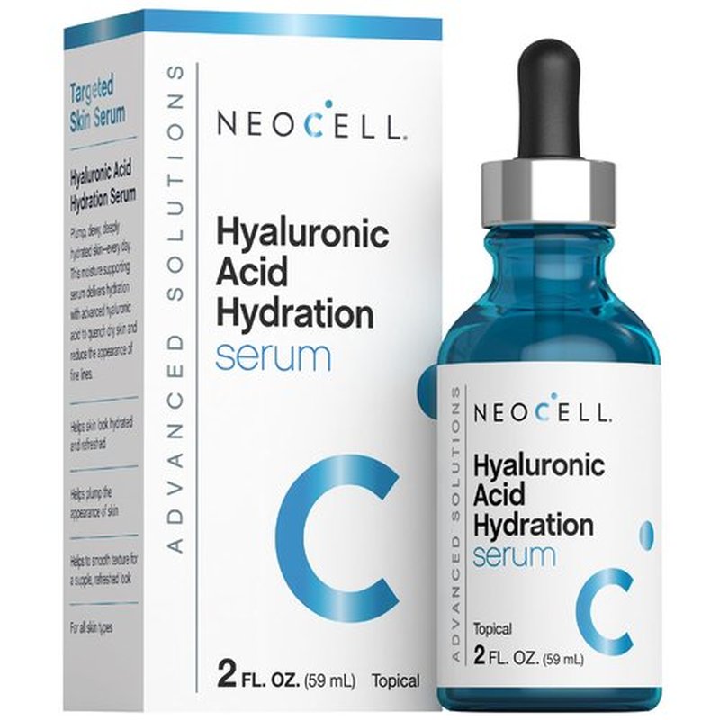 NeoCell Hyaluronic Acid Hydration Serum | 2 fl oz | Hydrating Formula for Face | Advanced Skin Care