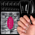 krofaue Duck Nail Tips - Clear Soft Gel Curved Nail Tips