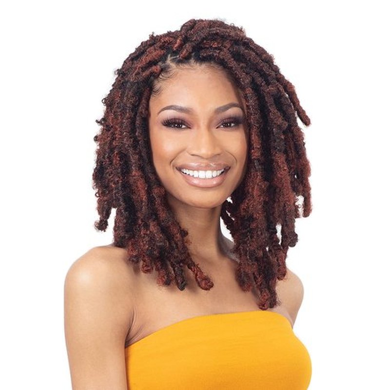 SHAKE N GO Freetress Synthetic Crochet Braid 3X PRE-FLUFFED - POPPIN TWIST 20 inch (1B Off Black), 1-PACK