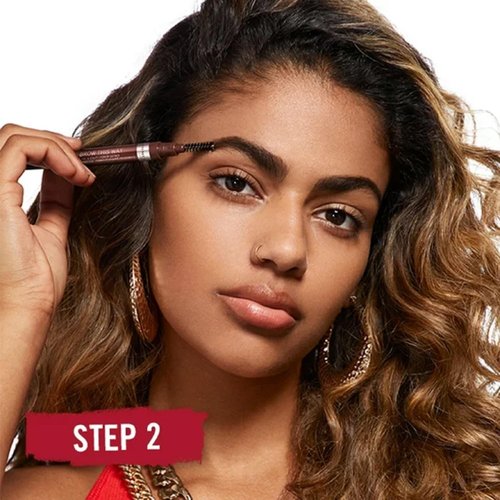 Rimmel Brow This Way Eyebrow Definer - Double-Ended Pencil for Sculpting & Defining, 003 Dark Brown, Vegan Formula, 0.01 oz