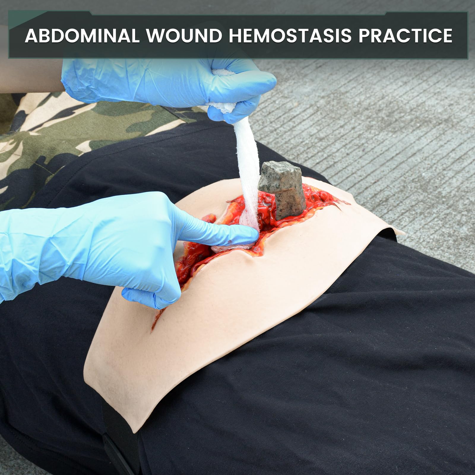 MedEduQuest Wearable Belly Wound Training Kit