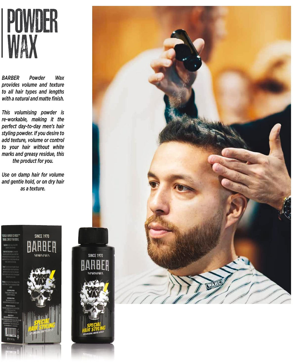 barber marmara Space Wax Series 100ml (Clay)