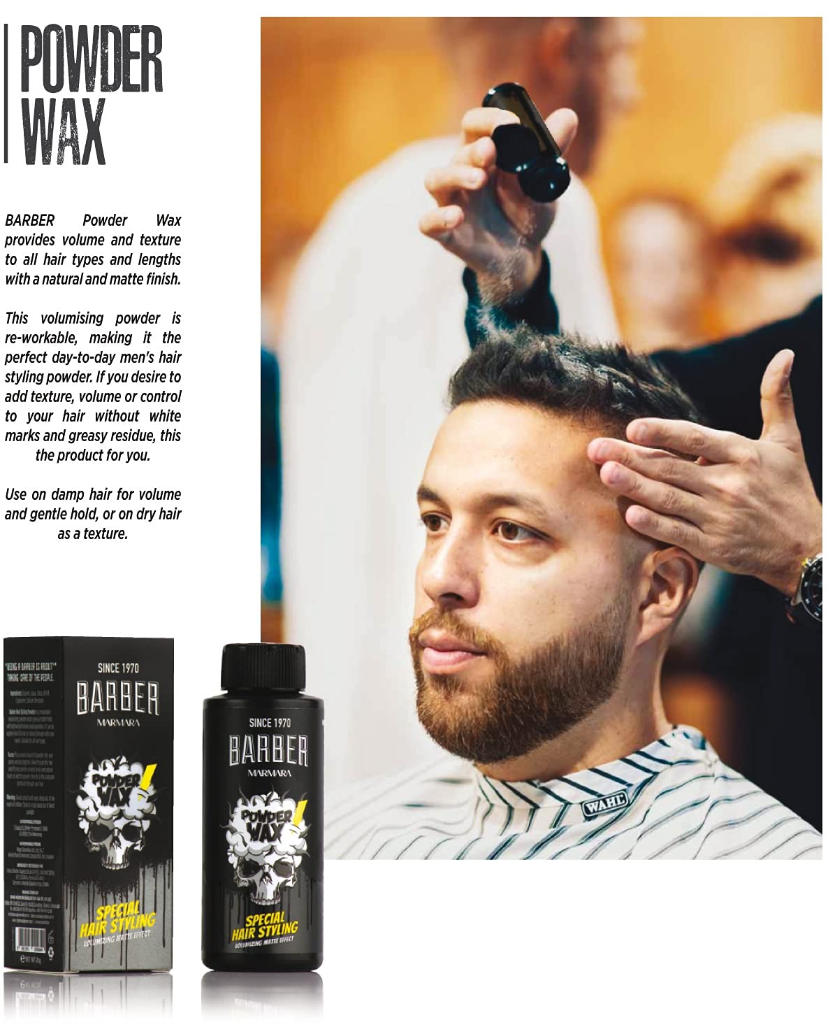 barber marmara Space Wax Series 100ml (Clay)