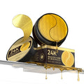 ZZILME 24k Gold Eye Patches - Firming, Glowing & Hydrating Hydrogel Mask for Puffy Eyes, Dark Circles, Wrinkles, Fine Lines, Eye Bags Treatment, Korean Skincare Gifts for Women and Men, 60Pcs