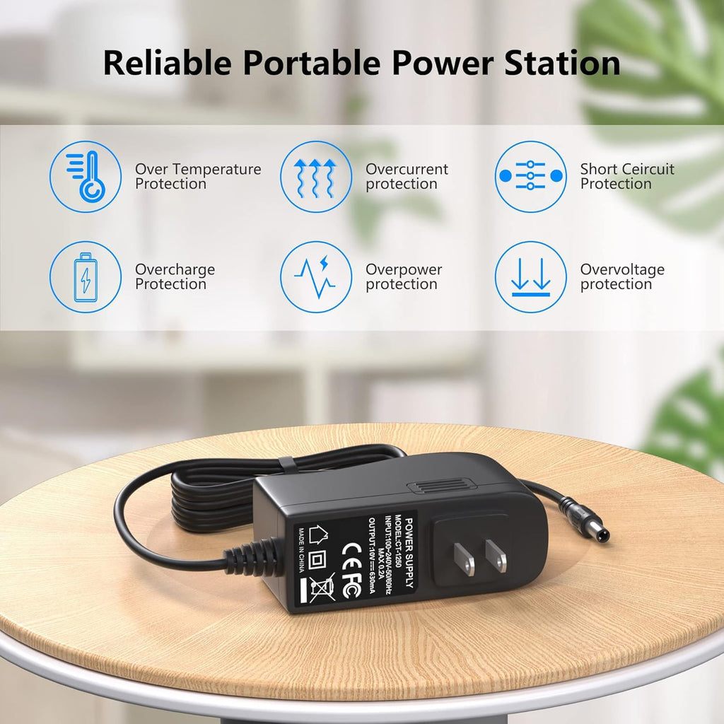 VHBW Charger for INSE Cordless Vacuum Charger Fit with Inse N5S N5 N6 N6S V70 N6-1 N6-2 AC, Power Cord for Wowgo S108, Replacement Power Adapter Deik VC-1518-US Cordless Vacuum 5.9FT